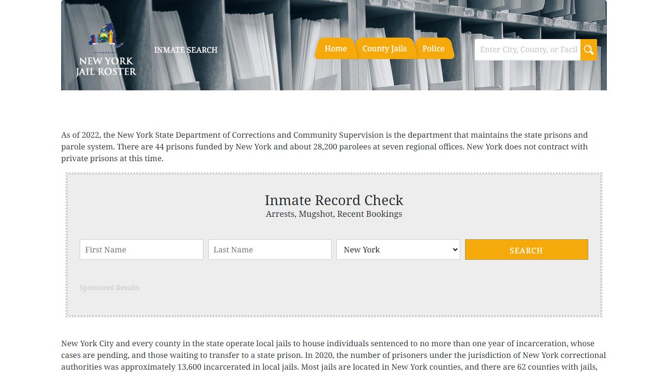 Albany County Jail | Jail Roster Search